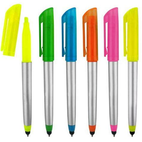 Highlighter Marker With Pen And Stylus Combo With Chisel Tips Comes In