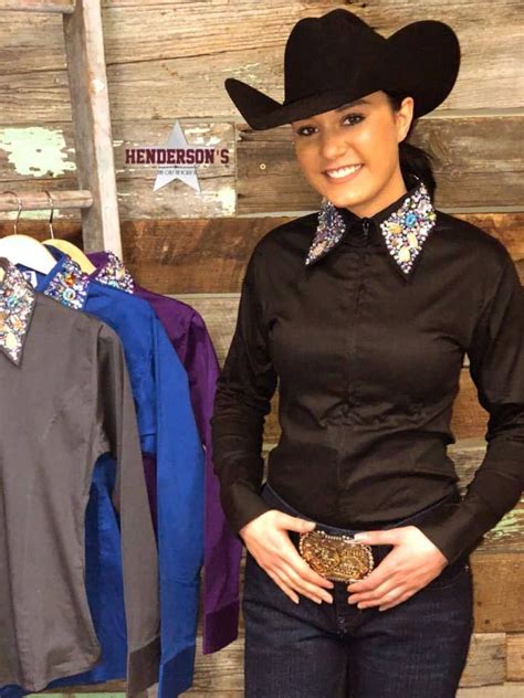 Fitted Zip Front Bling Collar Show Shirt Western Pleasure Outfit