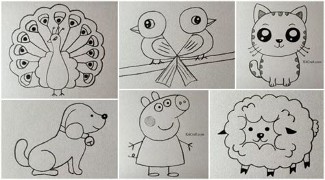 Easy Pencil Drawings For Kids Simple Ideas With Pictures Kids Art