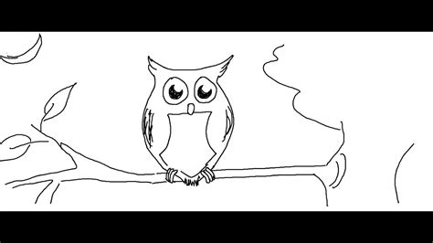 Easy Kids Drawing Lessons How To Draw A Cartoon Owl Youtube