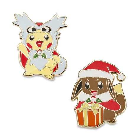Pokémon Pins Pikachu And Eevee Holiday Delibird Pokémon Center