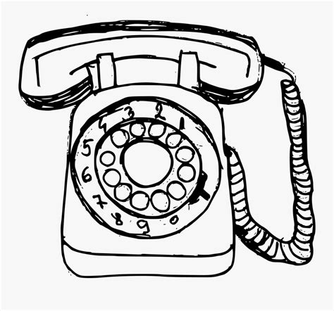 Transparent Telephone Clipart Black And White Old Phone Clipart Black