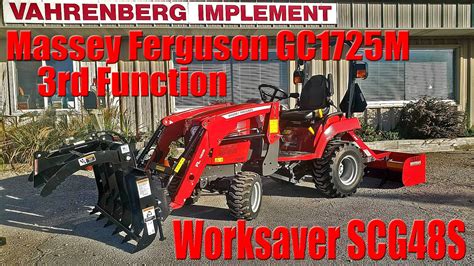 Massey Ferguson Gc1725m Sub Compact Tractor With Worksaver Scg48s