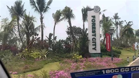 It contained hotels, golf resort and various of advanced facilities. Johor - Drive Tour To Forest City - YouTube