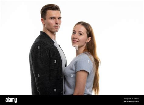 Two People Standing Opposite Each Other Hi Res Stock Photography And