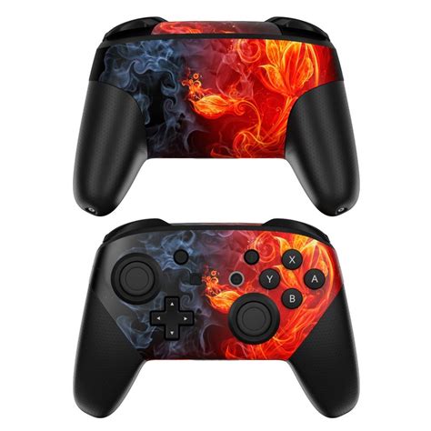 Nintendo Switch Pro Controller Skin Flower Of Fire By Gaming Decalgirl