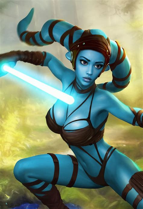 Artstation Aayla Secura 💫 Mironishin Story Star Wars Characters