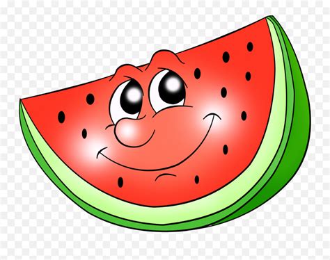 Watermelon Clipart Cucumber Melon Watermelon Cucumber Melon Watermelon Animation Emoji Melon
