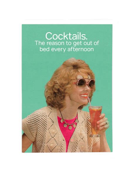 Cocktails Postcard Cath Tate Cards