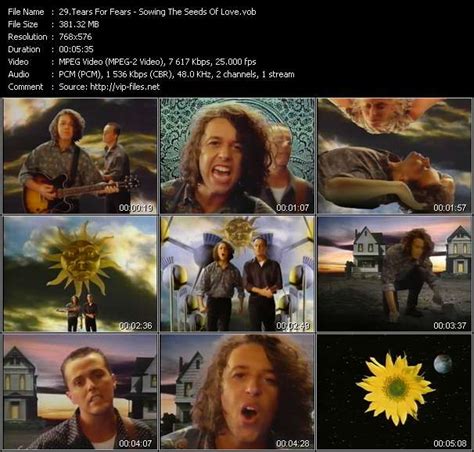 Tears For Fears Sowing The Seeds Of Love Download Music Video Clip From Vob Collection The
