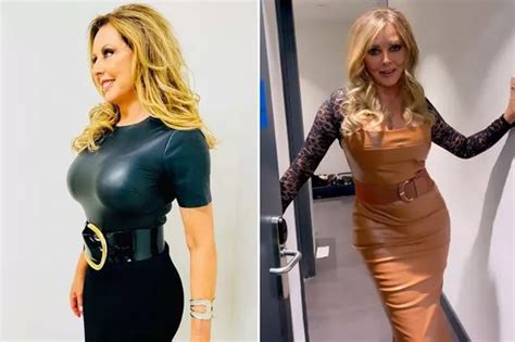 Carol Vorderman Branded Sexy Mama As She Parades Hourglass Curves In Skintight Jeans Daily Star