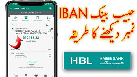How To Get Iban Number Hbl Bank Roshan Digital Account Youtube