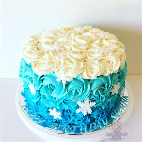 Weitere ideen zu emoji torten, geburtstagstorte emoji, bunte torte. Ombré rose Frozen theme by - Cake Me Smile By Natalie ...