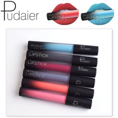 Pudaier Velvet Matte Lipstick Batom Liquid Mate Nude Lip Gloss Lips