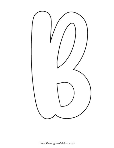 Bubble Letter B
