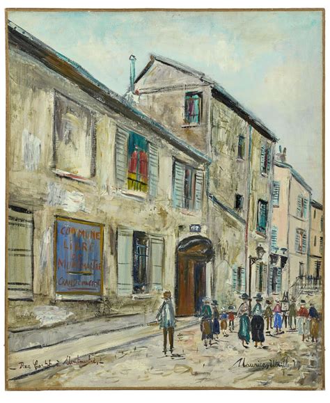 Lot Maurice Utrillo 1883 1955 Ancien Atelier Dutrillo à Montmartre