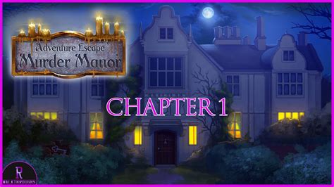 Adventure Escape Murder Manor Walkthrough Chapter 1 Youtube