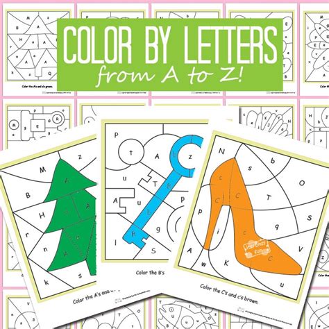 Color By Letters Alphabet Shapes Itsy Bitsy Fun