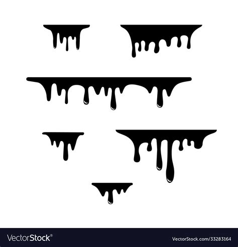 Paint Dripping Royalty Free Vector Image Vectorstock