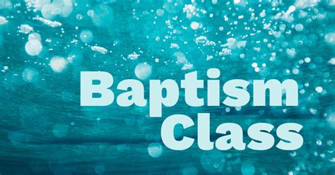 Baptism Class Calvary Church Roseville Mn