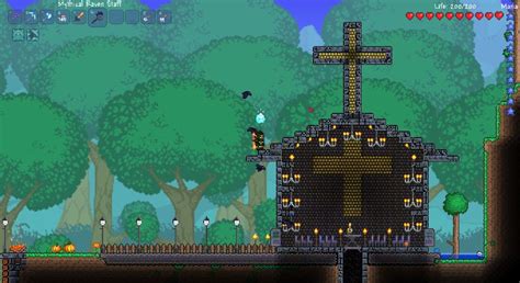 Terraria base designs which you looking for are available for all of you right here. Terraria House Ideas | nice church design | Terraria house ...