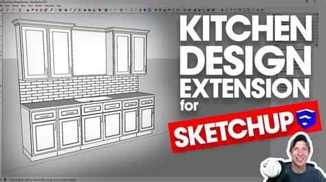 EASY KITCHEN DESIGN IN SKETCHUP with SketchThis Kitchen Design! - The