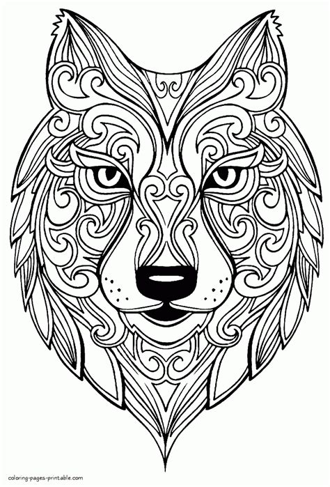 I don't like the new adult coloring books that have all the teensy sections and details to color in. Adult Animal Coloring Pages - Coloring Home