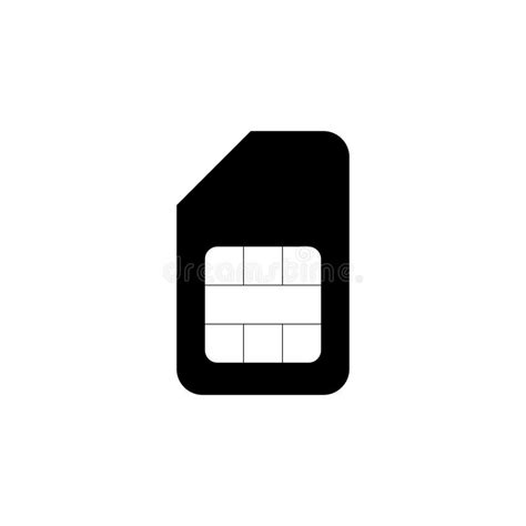 Sim Card Icon Vector Dual Sim Card Icon Stock Vector Illustration Of