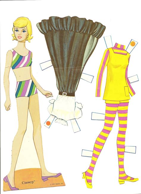 Mostly Paper Dolls World Of Barbie Paper Dolls 1971