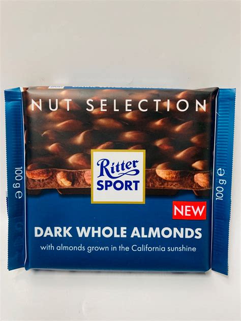 100g RITTER SPORT DARK WHOLE ALMOND Gourmet More