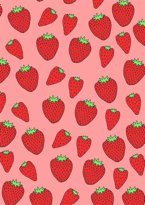 Strawberry Wallpaper Laptop 42 Kawaii Strawberry Wallpaper On
