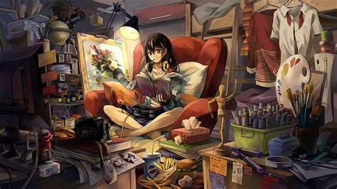 Share Anime Girl Painting Best In Duhocakina