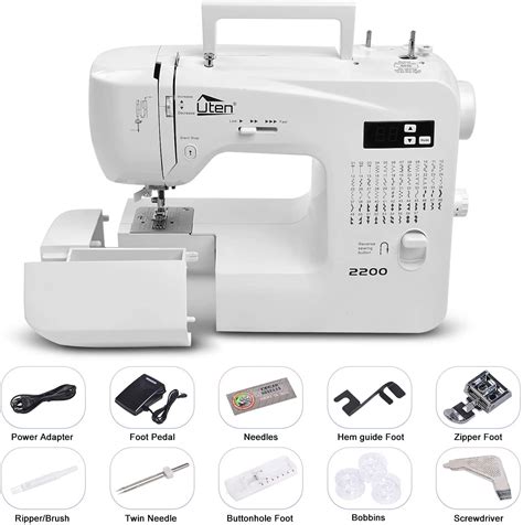 Uten Electronic Automatic Sewing Machine 2200 Led Household Compact