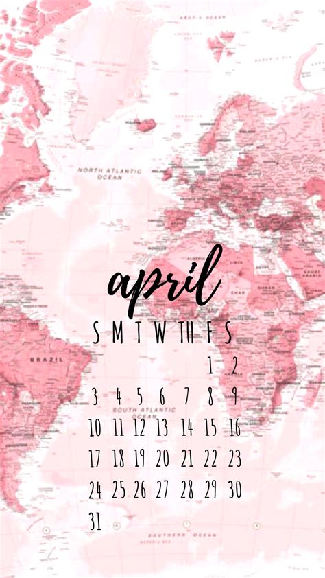 April 2019 Calendar Wallpaper Background Calendar Wallpaper