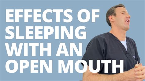 Ask Dr H Effects Of Sleeping With An Open Mouth Youtube