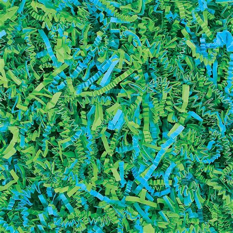 Green And Blue Paper Easter Grass Strips 6oz Party City