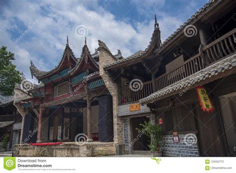 Changting Ancient Stage Stock Photo Image Of Blue Stage 124352772