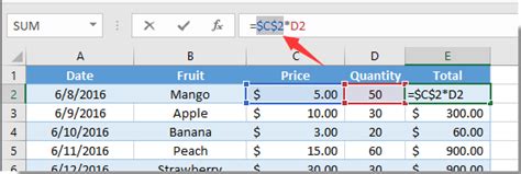 How To Drag Or Copy Formula And Lock The Cell Value In Excel