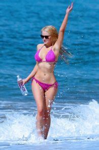 Anna Sophia Berglund Pink Bikini Photoshoot For Water