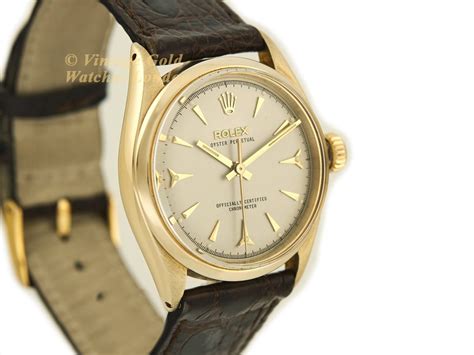 Rolex Oyster Perpetual Cal Ct Vintage Gold Watches