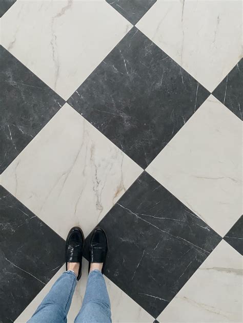 All The Details About The Stone Checkerboard Floors In The Dining Room