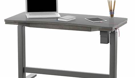 Tresanti Barnes Adjustable Height Desk, Weathered Gray
