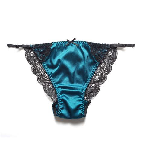 buy silriver womens silk string bikini satin panties for women underwear shiny tanga briefs