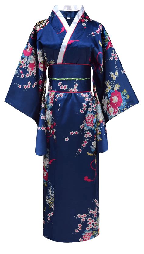 Kimono Japonais Bleu Traditioneller Kimono Motif Kimono Kimono Design