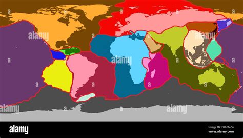 Earths Tectonic Plates Stock Photo Alamy