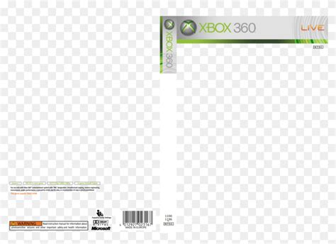 Xbox One Game Cover Template 134055 Xbox 360 Cover Template Png