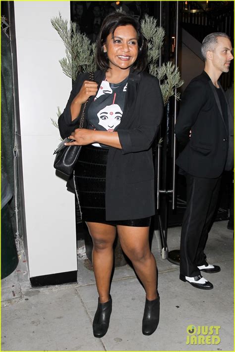 Mindy Kaling Bj Novak Grab Friendly Dinner At Catch La Photo