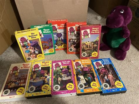 BARNEY THE Backyard Gang Collection Dakin Doll VHS Complete Series PicClick