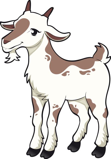 Billy Goat Clipart Face Goat Farm Animals Clipart Png Download