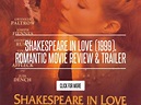 Shakespeare in Love (1999), Romantic Movie Review & Trailer